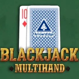 Multihand Blackjack online game logo by Pragmatic Play on 20betss.it